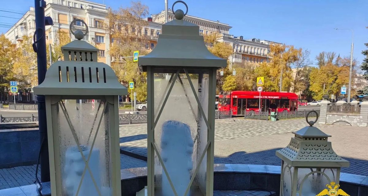 В Новокузнецке 23-летний грузчик пинал фонари у театра кукол и попал на видео